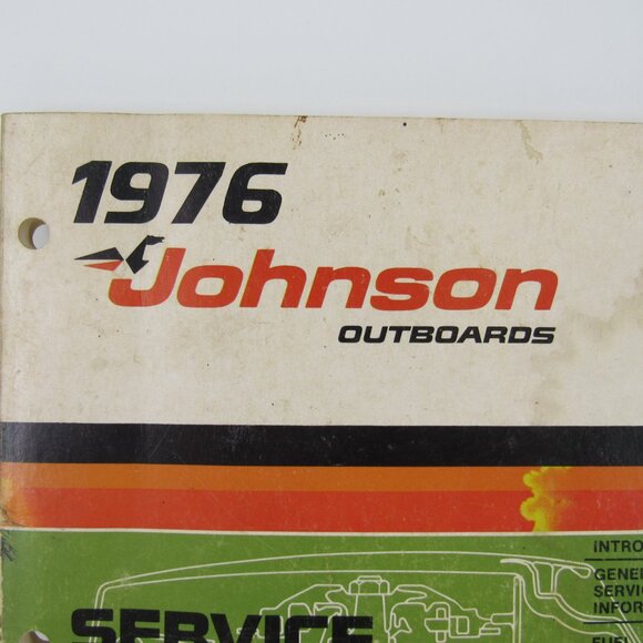 1976 Johnson Outboards Service Manual 135 HP Model 135EL76 135TL76 - Picture 2 of 8